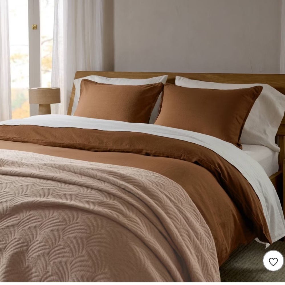 Relaxed Linen Duvet Cover & Sham Set Pecan Brown- Parachute for Target